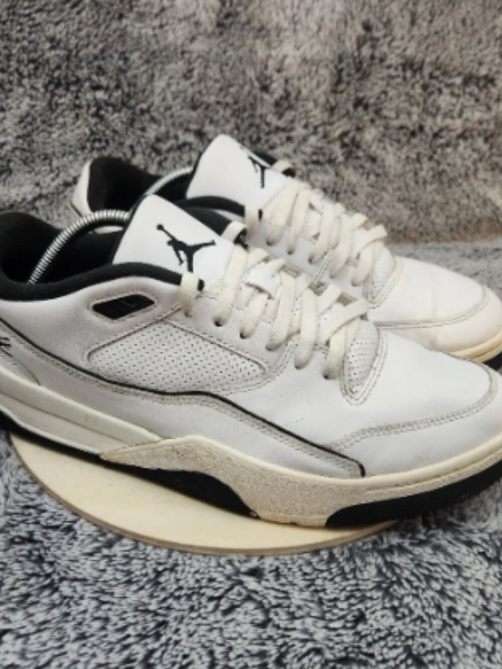 Nike Air Jordan Flight Court Basketball White Sail Black Men's Size 12